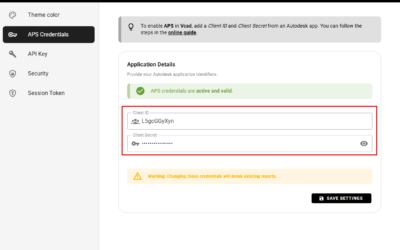Enable Autodesk Platform Services in Vcad