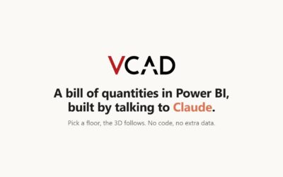 Bill of Quantities in Power BI, Built with AI